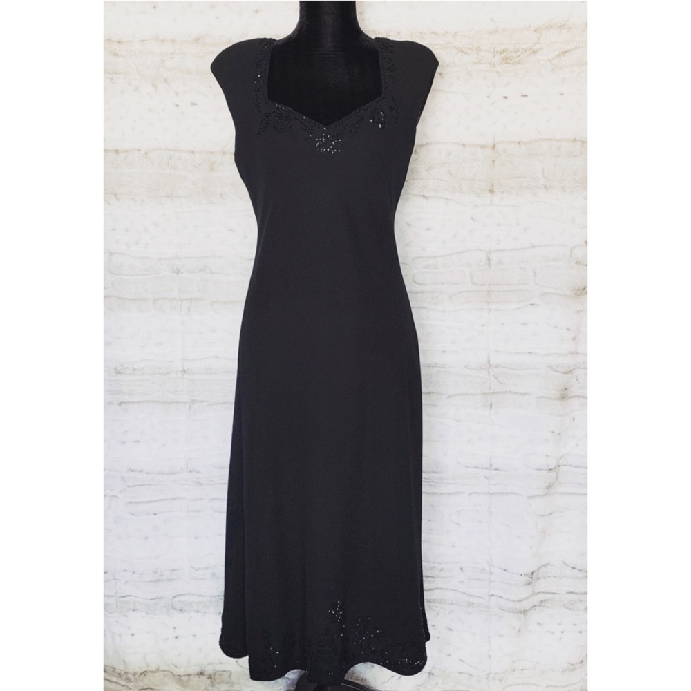 Jones New York Embellished Midi Dress